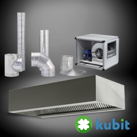 Kit Campana Industrial Mural Instalado* 2 Mts Acero Inoxidable