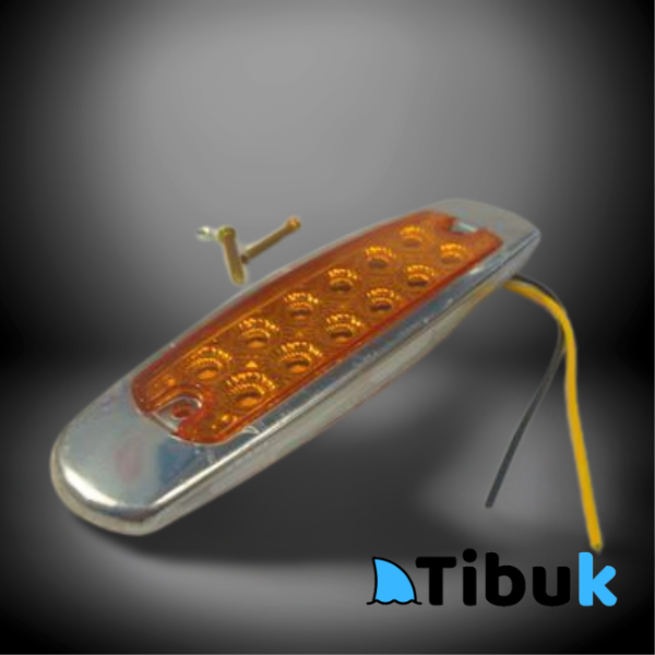 Led de Posición para Camión o Bus Lateral (Ámbar) 12 diodos Multi-Volt