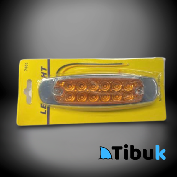 Led de Posición para Camión o Bus Lateral (Ámbar) 12 diodos Multi-Volt