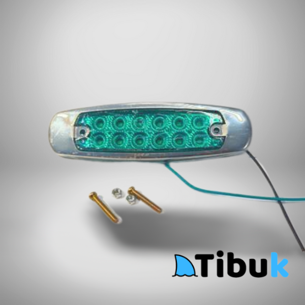 Led de Posición para Camión o Bus Trasero (Verde) 12 diodos Multi-Volt
