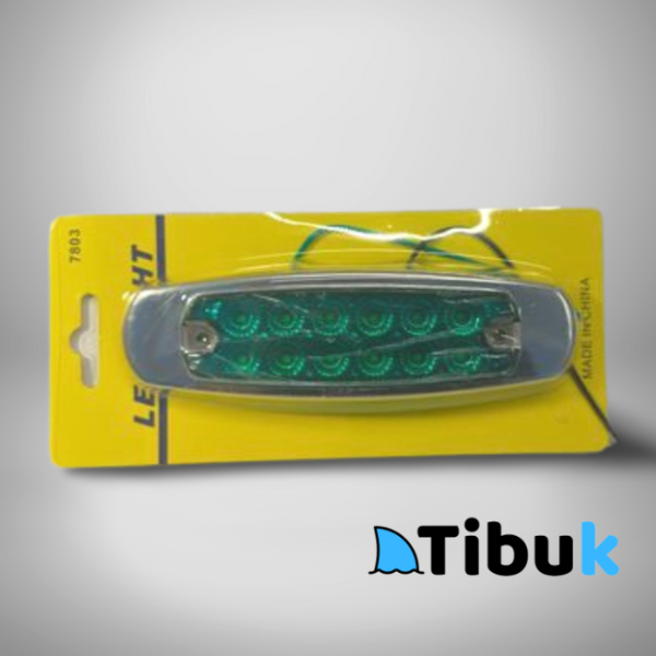 Led de Posición para Camión o Bus Trasero (Verde) 12 diodos Multi-Volt