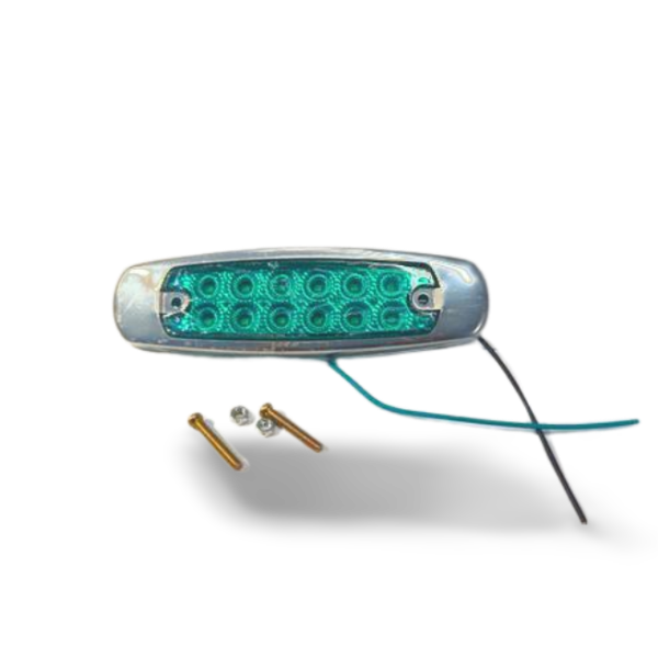 Led de Posición para Camión o Bus Trasero (Verde) 12 diodos Multi-Volt