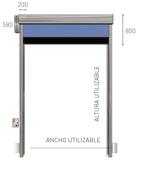 Cortinas Automáticas Cámara Frigorífica (Grandes Dimensiones)