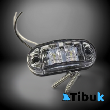 Led de Posición para Camión o Bus (Blanco) 2 Diodos Multi-Volt