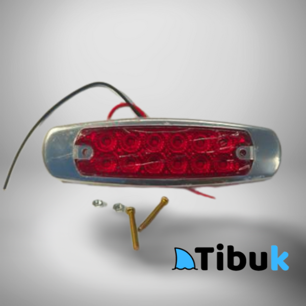 Led de Posición para Camión o Bus Trasero (Rojo) 12 diodos Multi-Volt