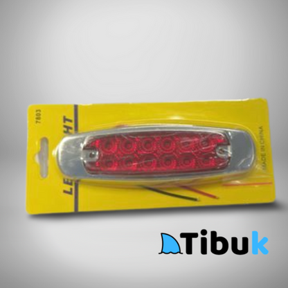 Led de Posición para Camión o Bus Trasero (Rojo) 12 diodos Multi-Volt